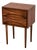 Sculpted Nightstand in American Walnut For Sale