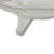 White Lancaster Glass Depression Era Bowl Kay's Line Satin 3 Toed Bowl For Sale - Image 8 of 13