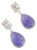 Natural tanzanite diamond earring in 18k gold For Sale