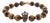 Tiger's Eye Stone Beaded King Skull Charm Bracelet For Sale