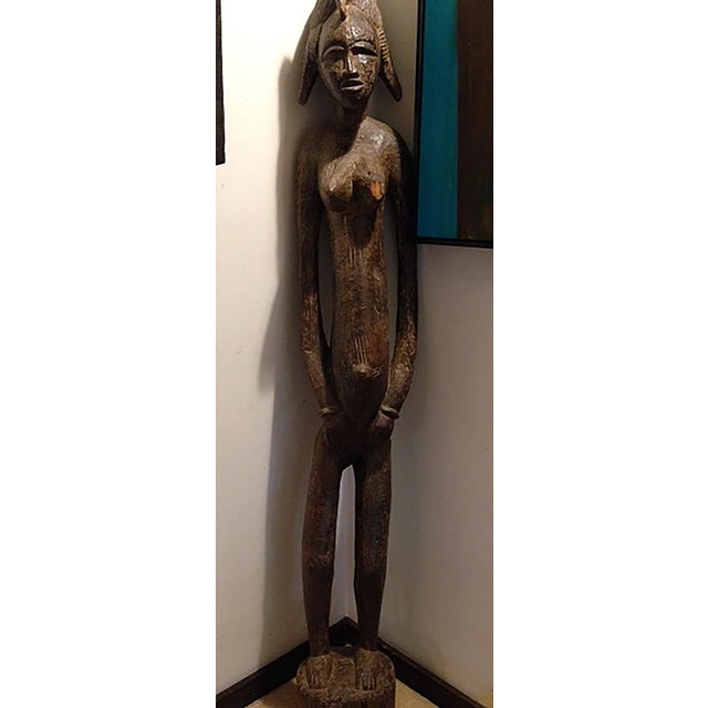 Antique African Female Fertility Statue, Bangwa Congo Chairish