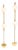 Akoya Pearl Earrings 14k Yellow Gold Certified For Sale