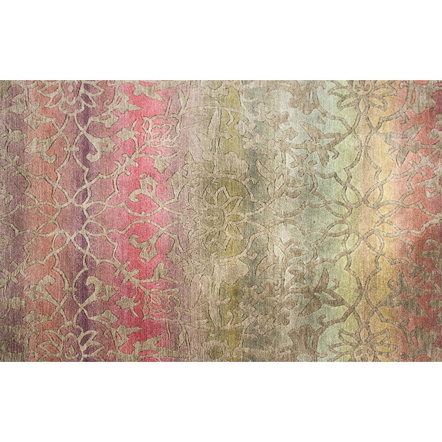 Textile Hand-Knotted Tibetan Rug For Sale - Image 7 of 14
