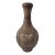 1940s Vintage Vase Clay Pottery Republic of China Yung Shen Raised Design For Sale
