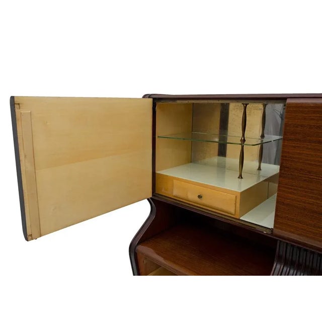 Mid-Century Modern Sideboard with Mobile Bar attributed to Osvaldo Borsani for Atelier Borsani Varedo, 1950s For Sale - Image 11 of 12