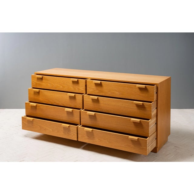 Mid-Century Modern Charles Webb Sixties Series Oak Bureau For Sale - Image 3 of 14