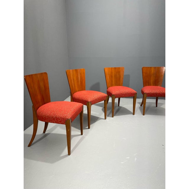 H-214 Chairs in Walnut by Jindřich Halabala, 1950s, Set of 4 For Sale - Image 11 of 18