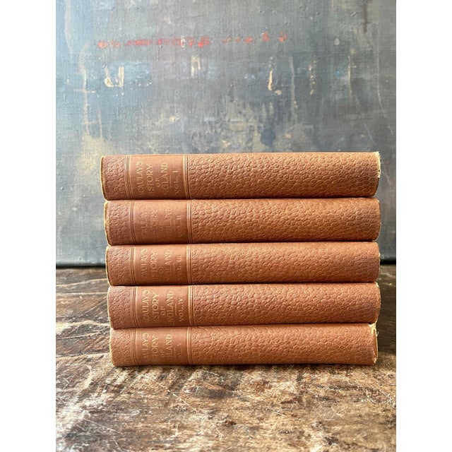 Chestnut 1890s Set of Five (5) Books Macaulay’s History of England For Sale - Image 8 of 10