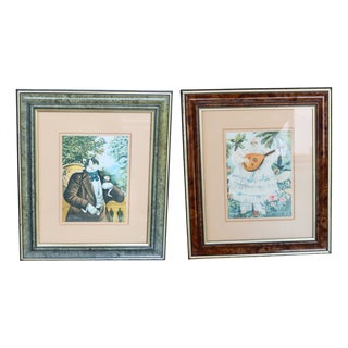 Jimmy Gibbez, Story and Nursery Rhymes, 1960s, Lithographs, Set of 2 For Sale