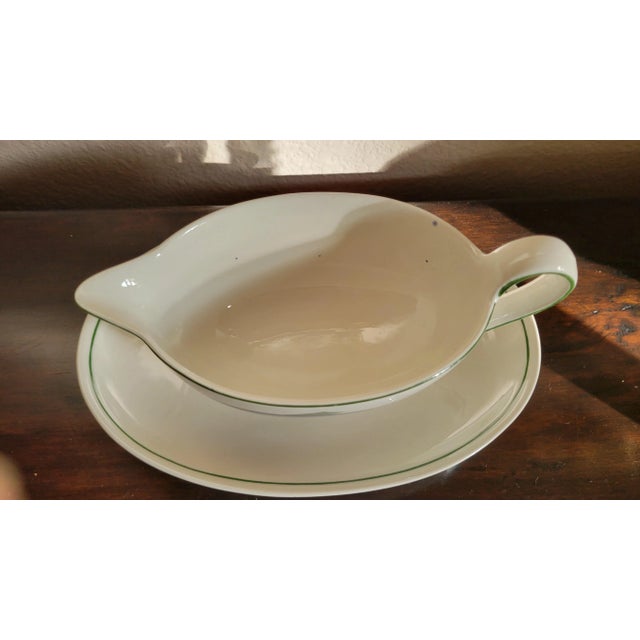 Folk Art Mid 20th Century Villeroy and Boch Atlantic Gravy Boat For Sale - Image 3 of 6