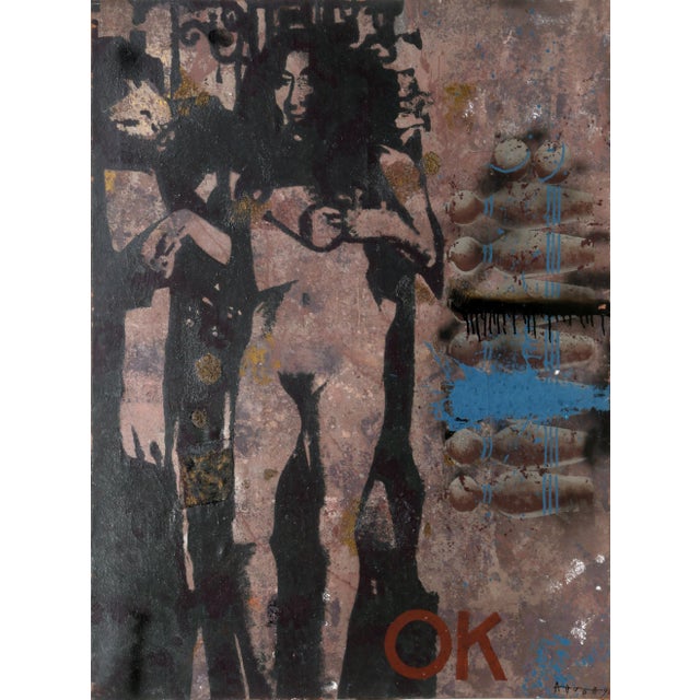 1990s Yoko Ono and John Lennon, Anton Solomoukha Oil Painting For Sale - Image 5 of 5