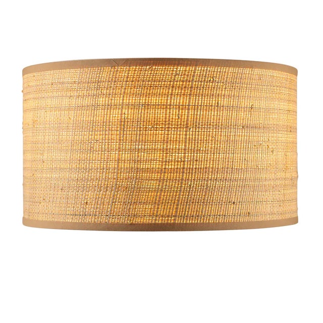 Coastal Raffia I Drum Lamp Shade For Sale - Image 3 of 3