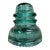 Vintage Hemingray 40 Aqua Teal Glass Insulator For Sale