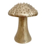 Golden Metal Lumpy Bumpy Mushroom Statue For Sale