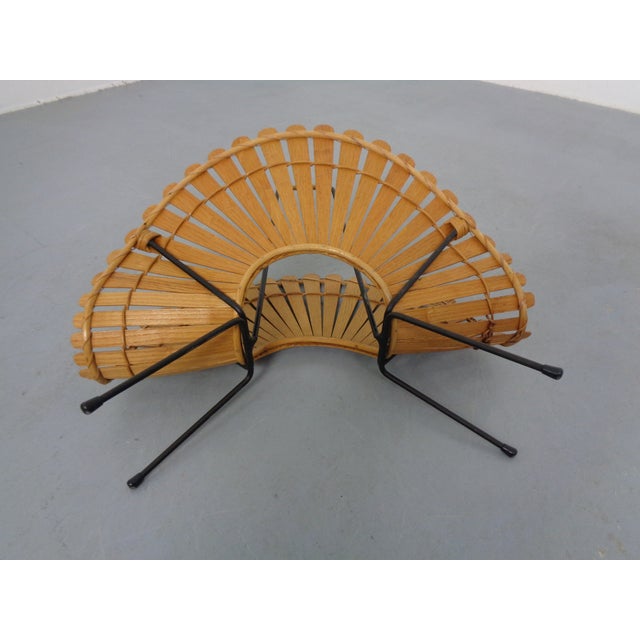 Italian Wicker and Iron Magazine Rack, 1960s For Sale - Image 16 of 18