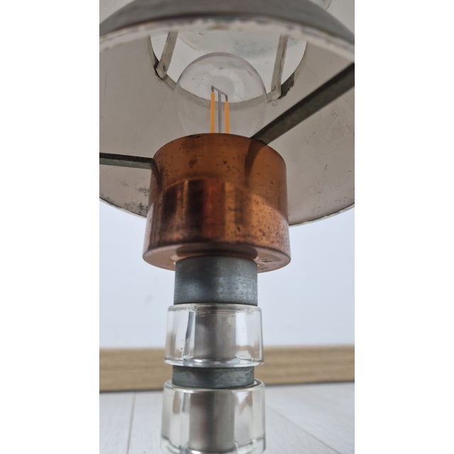 Table Lamp in Copper and Aluminum from Philips, 1950s For Sale - Image 11 of 17