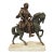 The Horseman Returning From the Hunt, Alfred Barye, Émile Guillemin, Circa 1870 For Sale