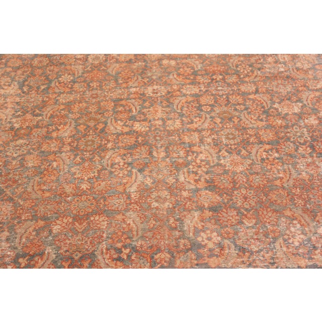 Traditional Nazmiyal Collection Antique Persian Mahal Rug For Sale - Image 3 of 7
