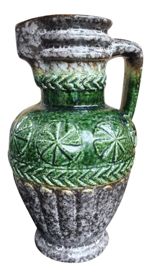 1960s German Fat Lava Pitcher by Bay Ceramik