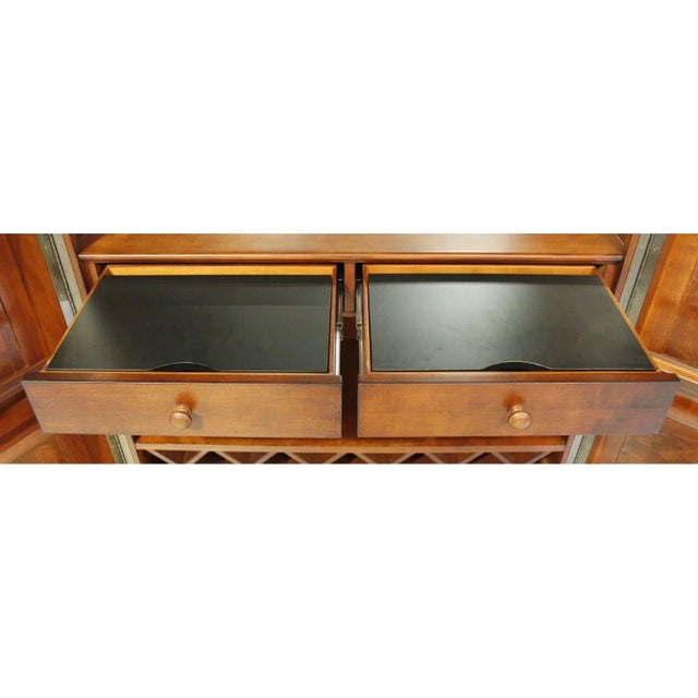 Late 20th Century Howard Miller 'Sonoma' Wine & Bar Cabinet For Sale In Portland, OR - Image 6 of 10