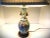 Chinoiserie Vintage Chinoiserie Famille Rose Chinese Porcelain Asian Table Lamp, Dark Wooden Base For Sale - Image 3 of 11