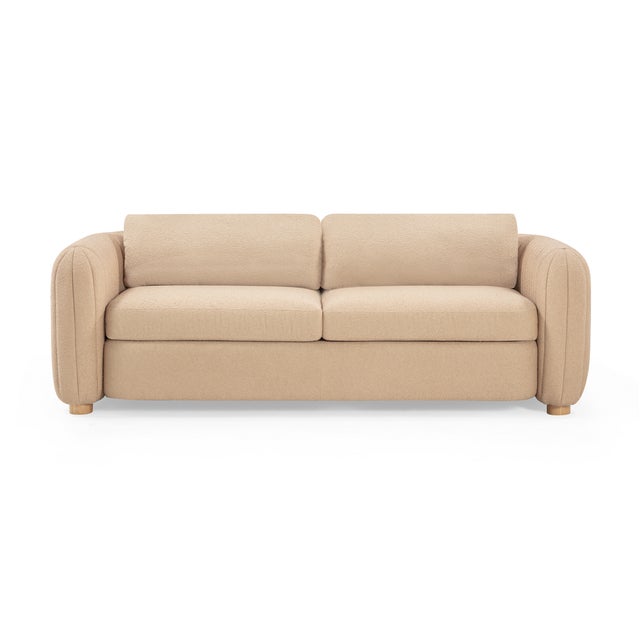 Boho Chic Porto Honey Boucle Sofa For Sale - Image 3 of 9