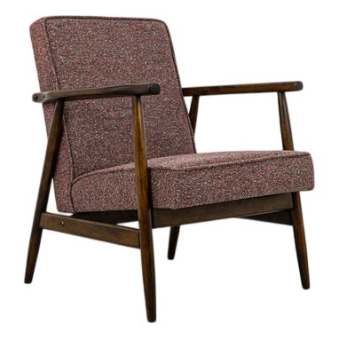 Vintage Beech Armchair, Poland, 1960s For Sale