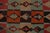 1950s Vintage Persian Kilim Rug in Red, Orange and Blue Tribal Geometric Patterns For Sale - Image 5 of 7