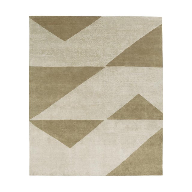 Komo SLT Handknotted Rug in Wool and Silk by Kristiina Lassus For Sale - Image 4 of 4