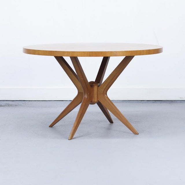 Wood Vintage Star-Shaped Console Table, 1960s For Sale - Image 7 of 9