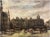 Emile Lammers, Market on the Grand Place in Brussels, 20th Century, Oil on Canvas For Sale - Image 3 of 5