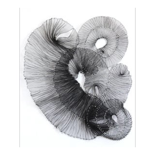 Combahee Night - Large Black Sculputural Three-Dimensional Wall Original Artwork by Atticus Adams For Sale