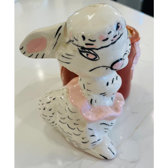 Ceramic 1939 Easter Ceramic: "Glamour Bunny" Planter by Twin Winton For Sale - Image 7 of 11