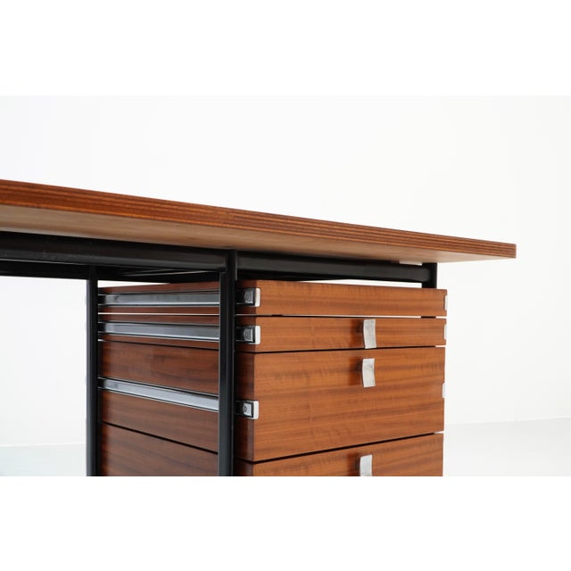 Vintage Writing Desk by Jules Wabbes for Mobilier Universel, Belgium, 1960s For Sale - Image 9 of 16