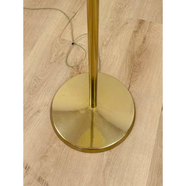Vintage Brass Torchiere Floor Lamp Mid-Century Modern Hollywood Regency Style For Sale In Tampa - Image 6 of 6