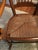English Vintage Yew Wood Gooseneck Rocking Chair With Rush Seat For Sale - Image 3 of 4