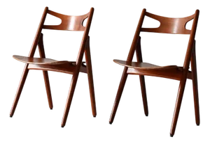 CH29 Chairs by Hans J. Wegner for Carl Hansen & Søn, 1962, Set of 2