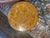 1950s Vintage Lane Furniture Round Burl Wood Two-Tier Side Table With Candle Slide — Mid Century For Sale - Image 5 of 8