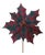 Plaid Poinsettia Stem (Set of 2) For Sale
