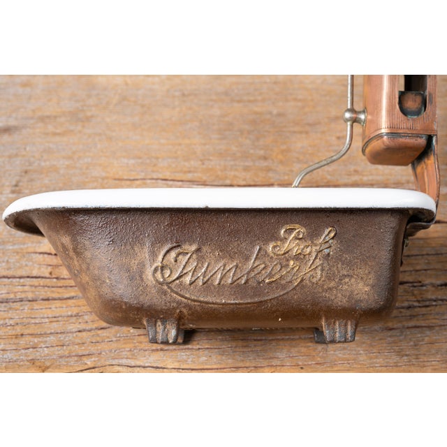 Metal Early 20th Century German Bathub Boiler Salesman Sample by Prof. Junkers For Sale - Image 7 of 11
