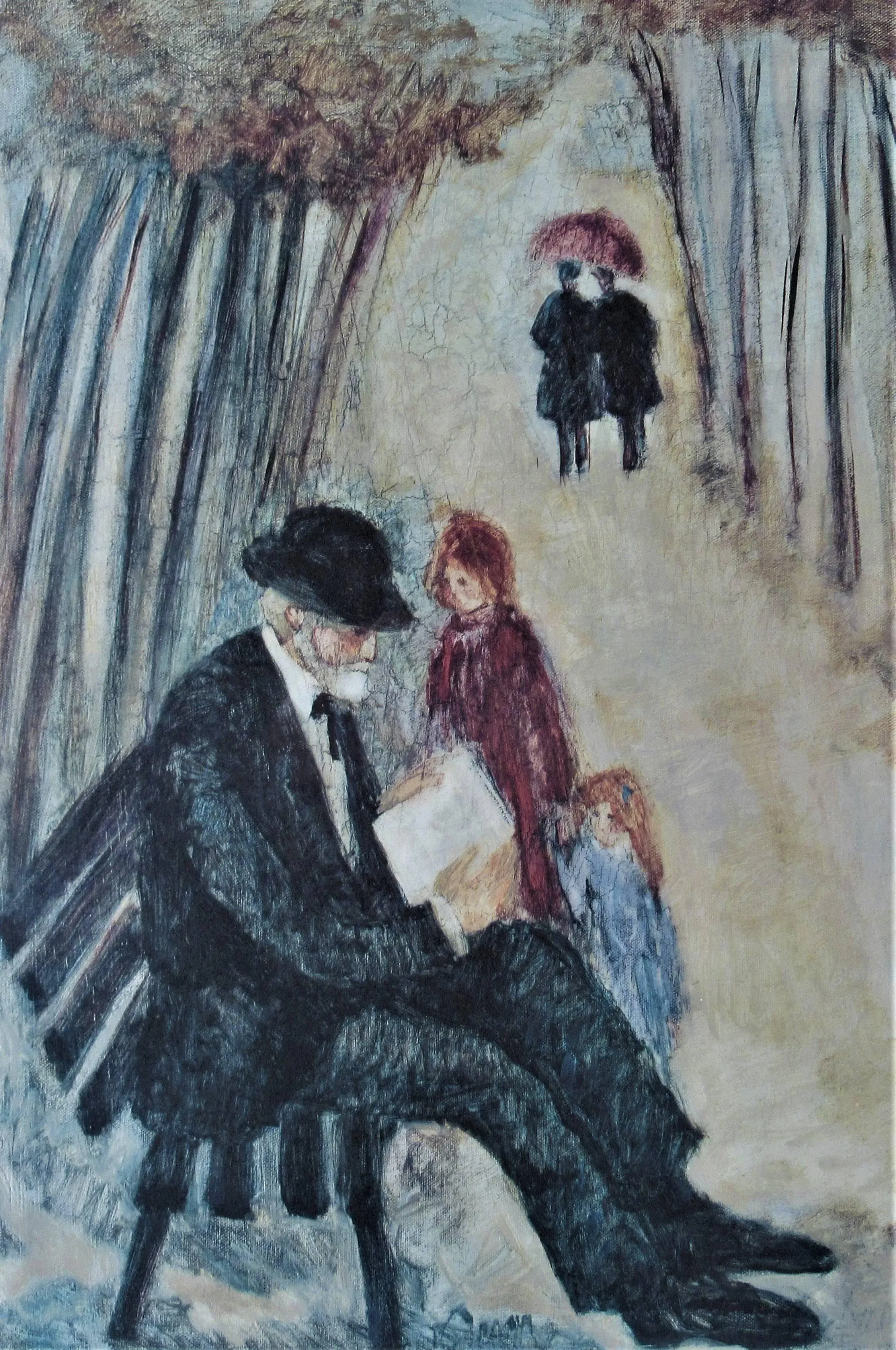 Barbara A. Wood, At The Park, Circa 1980 | Chairish