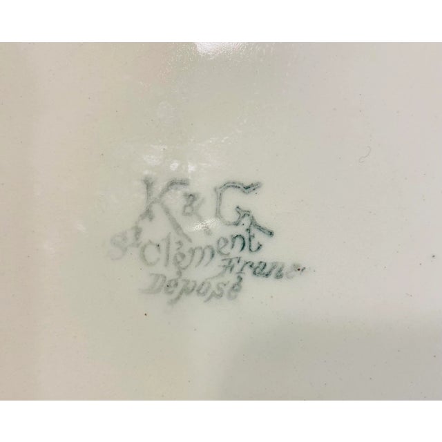 Vintage St. Clement Faience France Decorative Plate For Sale - Image 4 of 6