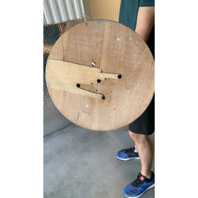 Vintage Karges Carved Wood Paint Decorated, Corinthian Pedestal /Column For Sale - Image 4 of 12