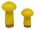 Palet Mushroom-Shaped Salt and Pepper Shakers by Michael Bang for Holmegaard, 1960s, Set of 2 For Sale