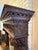 This extraordinary Neo-Renaissance walnut mantel and surround is an antique masterpiece for a large fireplace. Attributed...