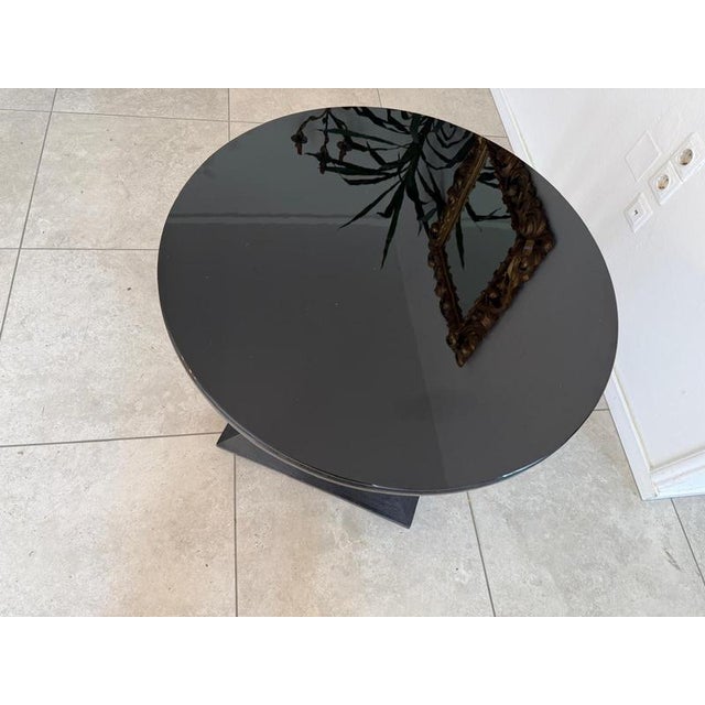 Wood Art Nouveau Round Column Table, 1890s For Sale - Image 7 of 9