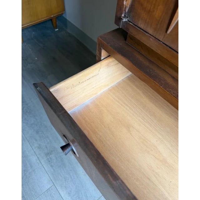 Mid-Century Modern American of Martinsville Gentleman’s Cabinet | Wardrobe Armoire | Vintage Mid Century Modern MCM For Sale - Image 3 of 3