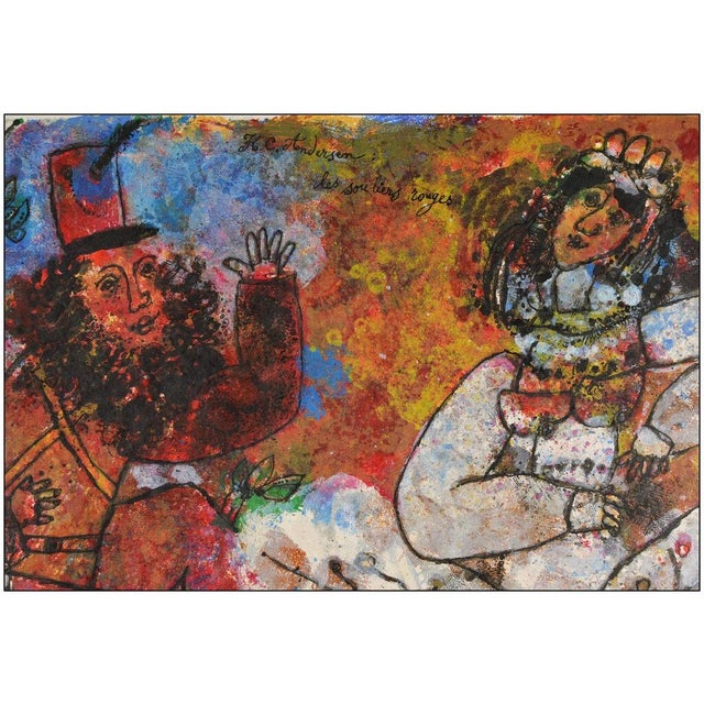 Late 20th Century Le Souliers Rouges, Theo Tobiasse For Sale - Image 4 of 9