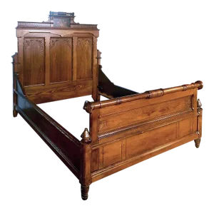 1870s Modern Gothic Bedstead Attributed to Kimbel & Cabus