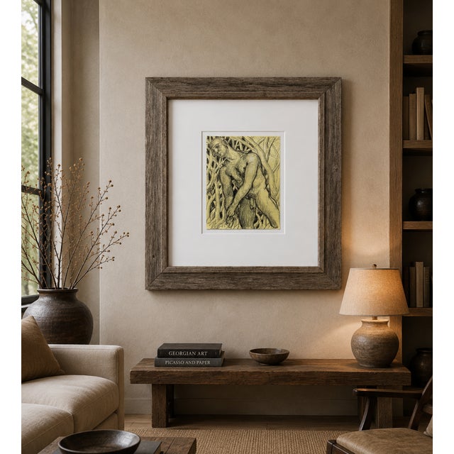 Contemporary Entwined Figure Contemporary Drawing For Sale - Image 3 of 5